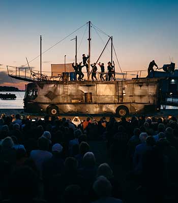 Foto vom Theaterstück Moby Dick in Wismar