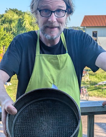 Rainer mit Backblech