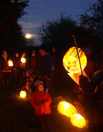 Kinder beim St. Martins-Umzug
