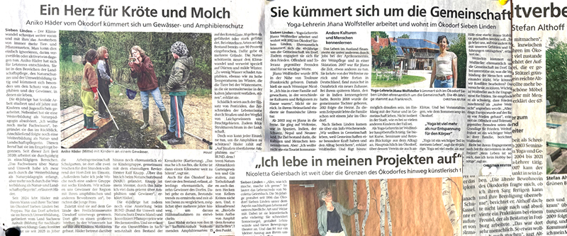 mehrere Zeitungsartikel