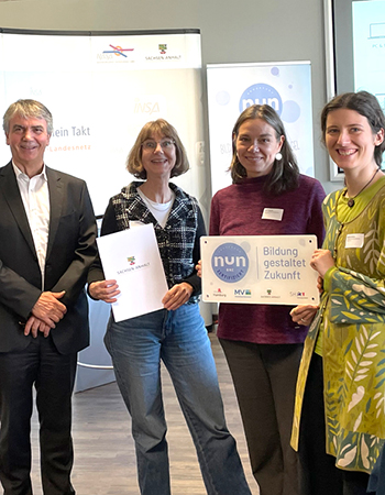 Ines, Kati und Madita mit dem nun-Zertifikat